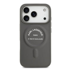 A Photo Of Karl Lagerfeld MagSafe PU Case with RSG Logo Buttons - iPhone 17 Pro