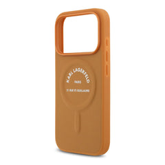 A Photo Of Karl Lagerfeld MagSafe PU Case with RSG Logo Buttons - iPhone 17 Pro Max