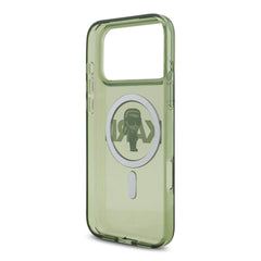 A Photo Of Karl Lagerfeld MagSafe IML Case for iPhone 17 Pro Max – Transparent Kaki