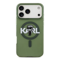 Karl Lagerfeld MagSafe IML Case for iPhone 17 Pro Max – Transparent Kaki