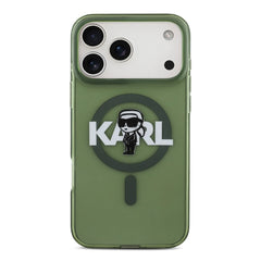 A Photo Of Karl Lagerfeld MagSafe IML Case for iPhone 17 Pro Max – Transparent Kaki
