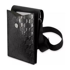 A Photo Of Karl Lagerfeld Monogram Ikonik Wallet Phone Bag – Black ECO Leather Crossbody Purse for Phone, Cards & Essentials