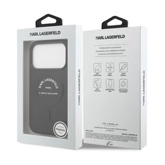 A Photo Of Karl Lagerfeld MagSafe PU Case with RSG Logo Buttons - iPhone 17 Pro Max