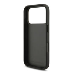 A Photo Of Karl Lagerfeld PU Leather Case with Script Logo & Metal Buttons for iPhone 17 Pro