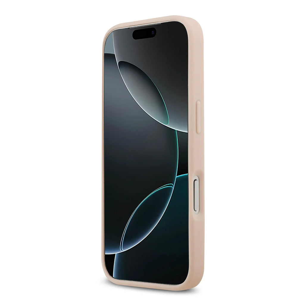 A Photo Of Karl Lagerfeld PU Leather Case with Karl & Choupette Head Pins for iPhone 17 Pro Max