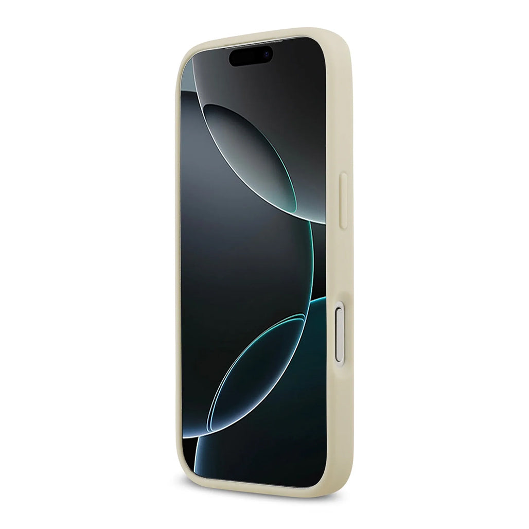 A Photo Of Karl Lagerfeld PU Leather Case with Karl & Choupette Head Pins for iPhone 17 Pro Max