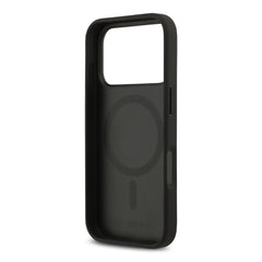 A Photo Of Karl Lagerfeld PU Leather Case with Karl & Choupette Head Pins for iPhone 17 Pro Max