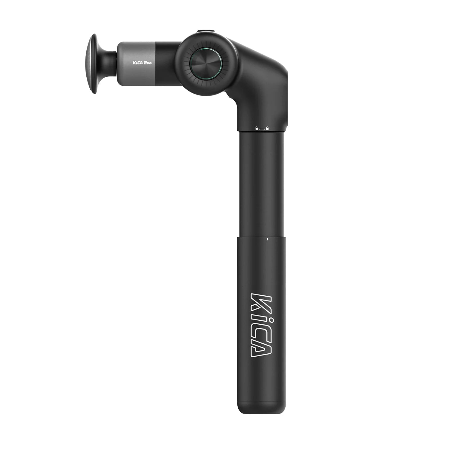 A Photo Of KiCA Evo - Professional Massage Gun with Foldable Design, Extendable Handle, and Heat Function