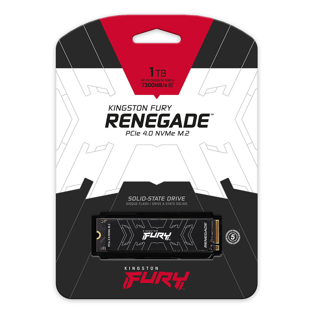 A Photo Of Kingston FURY Renegade 1TB PCIe 4.0 NVMe M.2 SSD – Ultimate Performance for Gamers and Enthusiasts