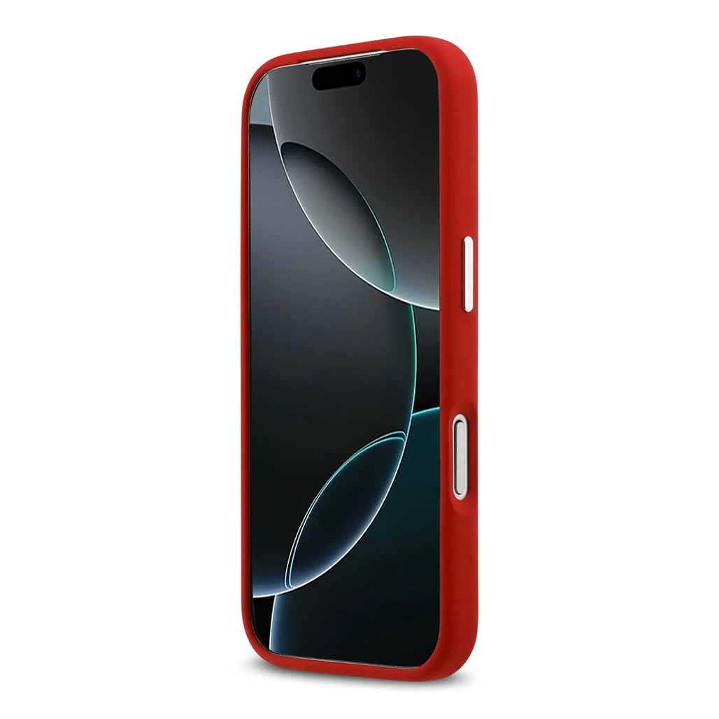 A Photo Of Lacoste MagSafe Silicone Case with Metal Logo for iPhone 17 Pro