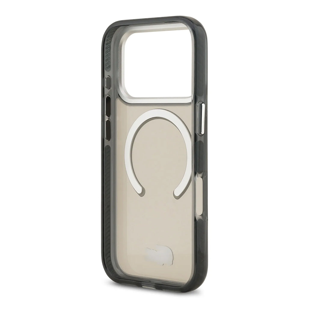 A Photo Of Lacoste MagSafe Transparent TPU+PC Case with Frosted Finish for iPhone 17 Pro