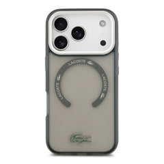 A Photo Of Lacoste MagSafe Transparent TPU+PC Case with Frosted Finish for iPhone 17 Pro