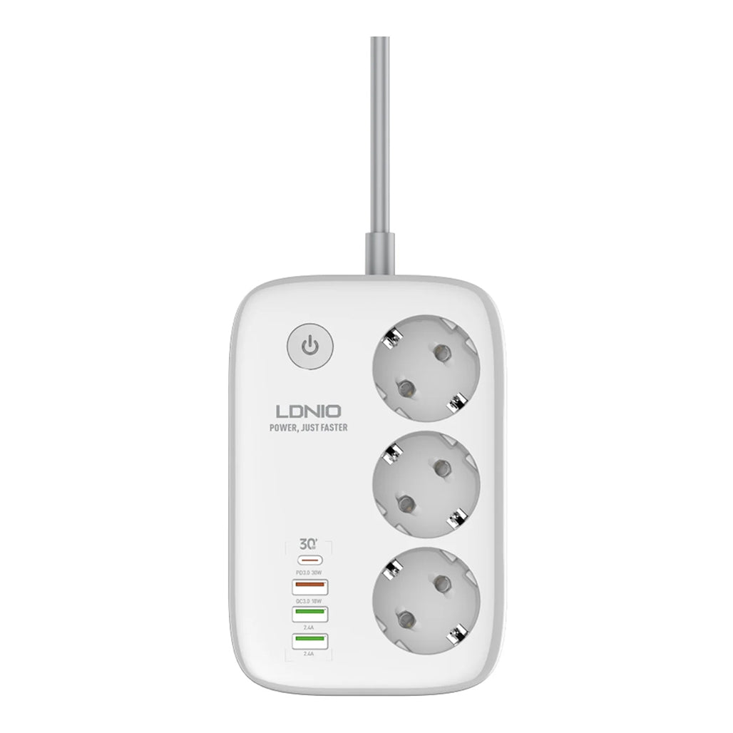 A Photo Of LDNIO 3 AC Outlets Wi-Fi Smart Power Strip