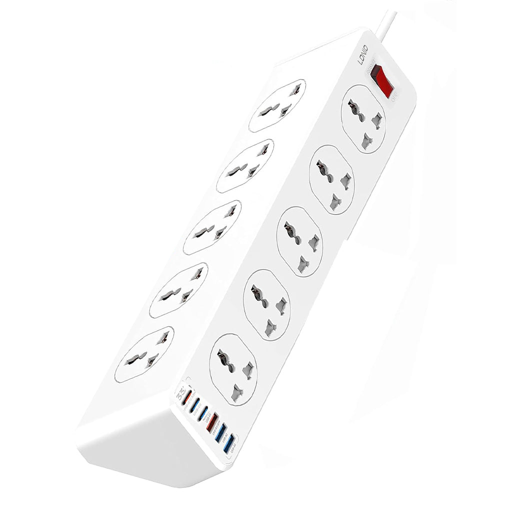 A Photo Of LDNIO SC10610 Universal Power Strip with 10 AC Outlets