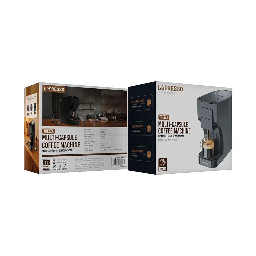 A Photo Of Lepresso Multi-Capsule Coffee Machine - LPCM6618BK