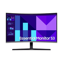 Samsung 32" Essential S3 Curved Monitor - LS32D392GAMXUE