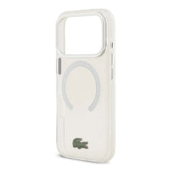 A Photo Of Lacoste MagSafe Transparent TPU+PC Case with Frosted Finish for iPhone 17 Pro