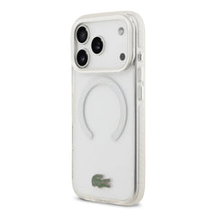 A Photo Of Lacoste MagSafe Transparent TPU+PC Case with Frosted Finish for iPhone 17 Pro