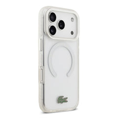 A Photo Of Lacoste MagSafe Transparent TPU+PC Case with Frosted Finish for iPhone 17 Pro