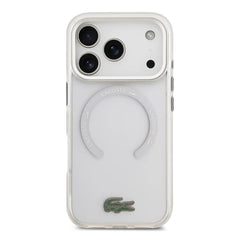 A Photo Of Lacoste MagSafe Transparent TPU+PC Case with Frosted Finish for iPhone 17 Pro