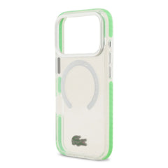 A Photo Of Lacoste MagSafe Transparent TPU+PC Case with Frosted Finish for iPhone 17 Pro