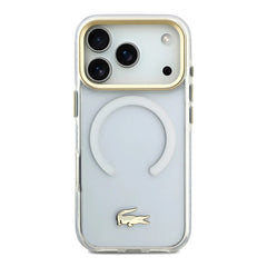 A Photo Of Lacoste MagSafe Transparent TPU+PC Frosted Case for iPhone 17 Pro