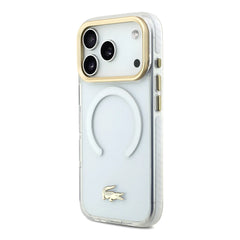 A Photo Of Lacoste MagSafe Transparent TPU+PC Frosted Case for iPhone 17 Pro