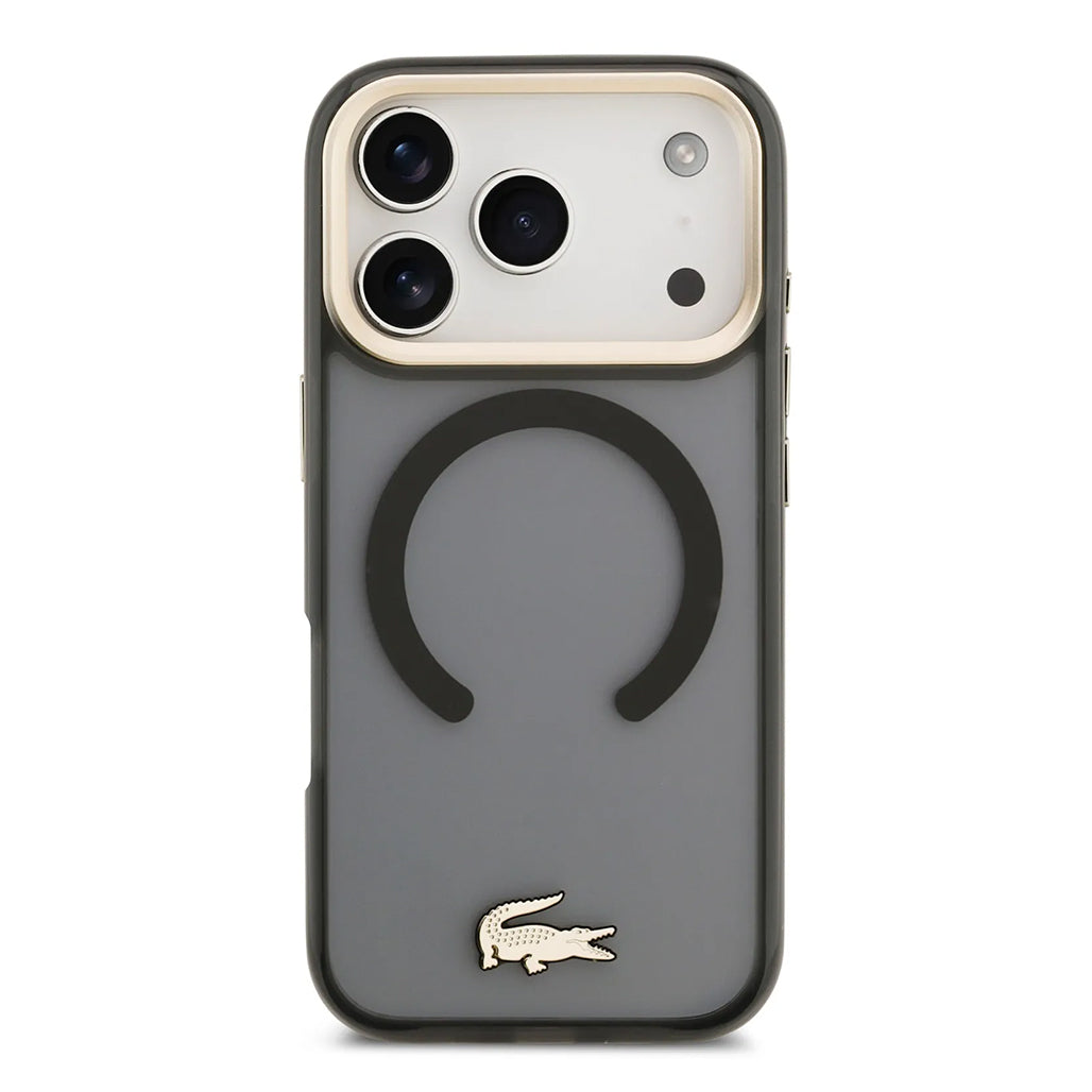 A Photo Of Lacoste MagSafe Transparent TPU+PC Frosted Case for iPhone 17 Pro