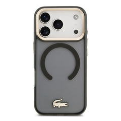 A Photo Of Lacoste MagSafe Transparent TPU+PC Frosted Case for iPhone 17 Pro