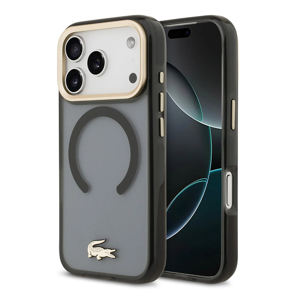 A Photo Of Lacoste MagSafe Transparent TPU+PC Frosted Case for iPhone 17 Pro