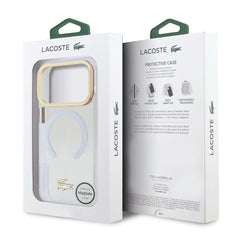 A Photo Of Lacoste MagSafe Transparent TPU+PC Frosted Case for iPhone 17 Pro