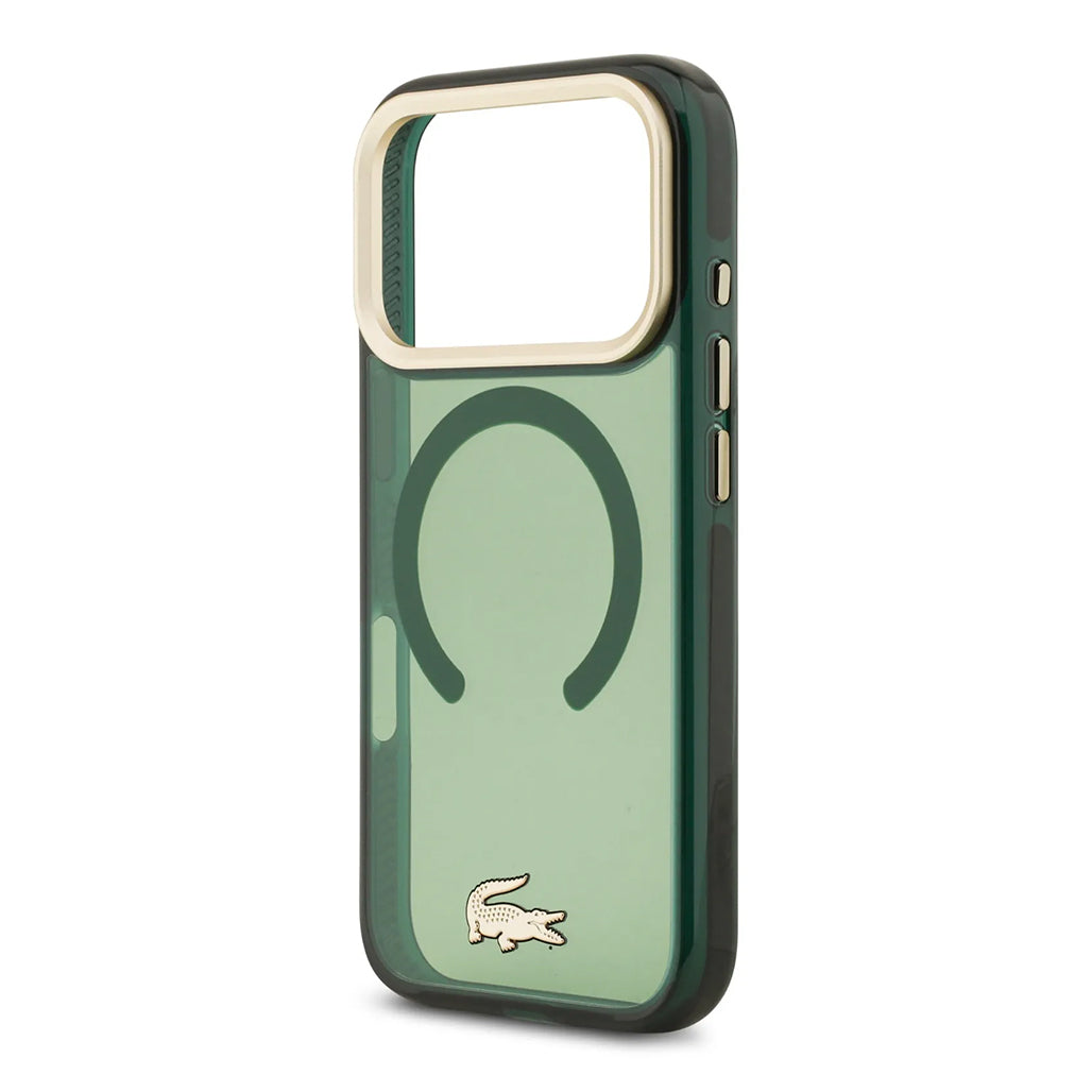 A Photo Of Lacoste MagSafe Transparent TPU+PC Frosted Case for iPhone 17 Pro