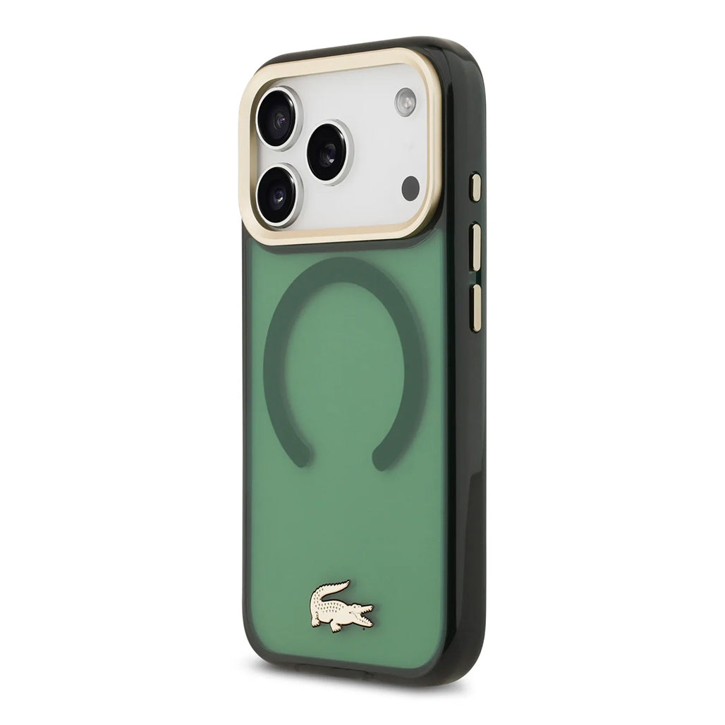 A Photo Of Lacoste MagSafe Transparent TPU+PC Frosted Case for iPhone 17 Pro