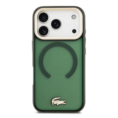 A Photo Of Lacoste MagSafe Transparent TPU+PC Frosted Case for iPhone 17 Pro