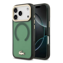 A Photo Of Lacoste MagSafe Transparent TPU+PC Frosted Case for iPhone 17 Pro