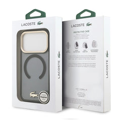 A Photo Of Lacoste MagSafe Transparent TPU+PC Frosted Case for iPhone 17 Pro