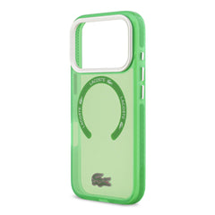 A Photo Of Lacoste MagSafe Transparent TPU+PC Case with Frosted Finish for iPhone 17 Pro