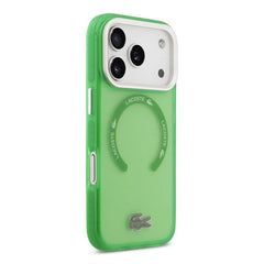 A Photo Of Lacoste MagSafe Transparent TPU+PC Case with Frosted Finish for iPhone 17 Pro