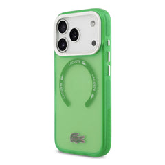 A Photo Of Lacoste MagSafe Transparent TPU+PC Case with Frosted Finish for iPhone 17 Pro