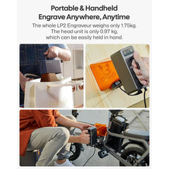 A Photo Of LaserPecker LP2 Portable Handheld Laser Engraver