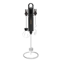 LePresso 3-in-1 Rechargeable Frother - Black | Multi-Speed Mixer for Batter, Cream, and Milk Frothing