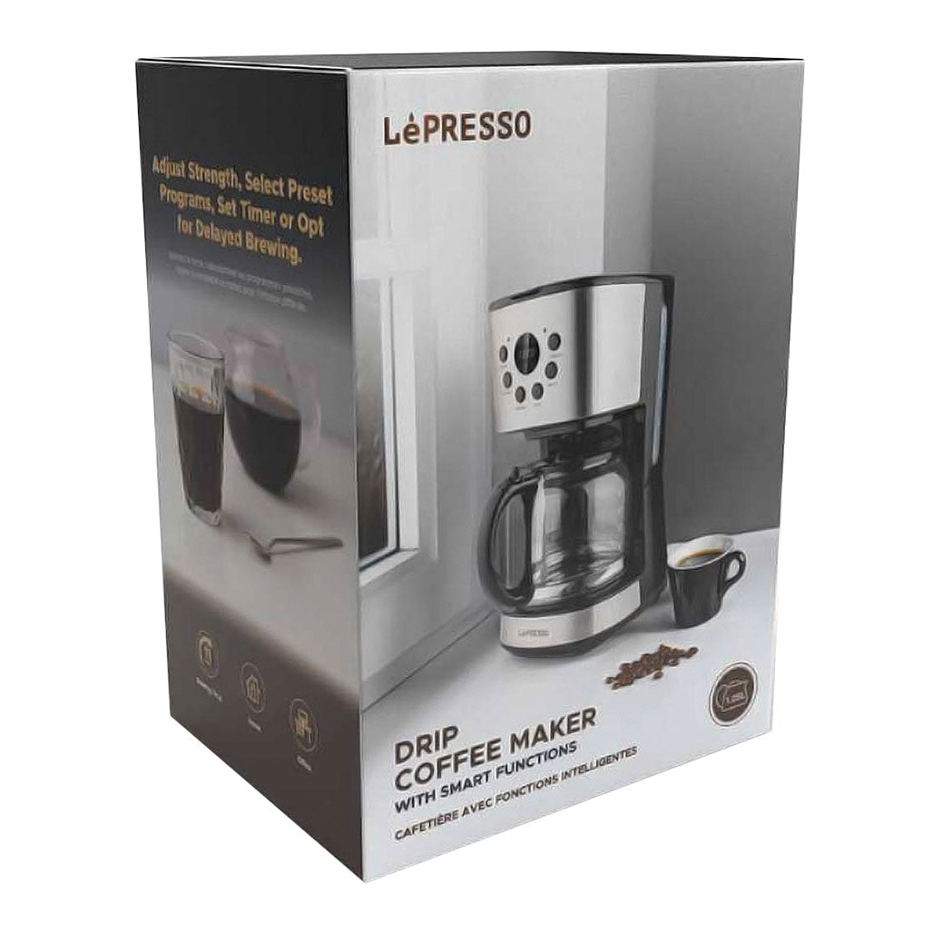 A Photo Of LePresso Digital Drip Coffee Machine | 1.5L Capacity, 900W, Adjustable Strength, Delay Brew Function