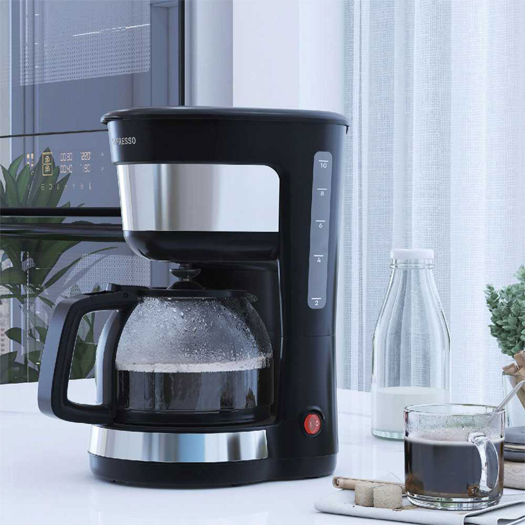 A Photo Of LePresso Drip Coffee Maker with Glass Carafe