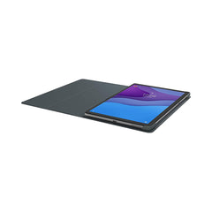 A Photo Of Lenovo Tab M10 HD Folio Case & Film | ZG38C02761 | Black, Dual Stand Positions, Anti-Scratch Protection