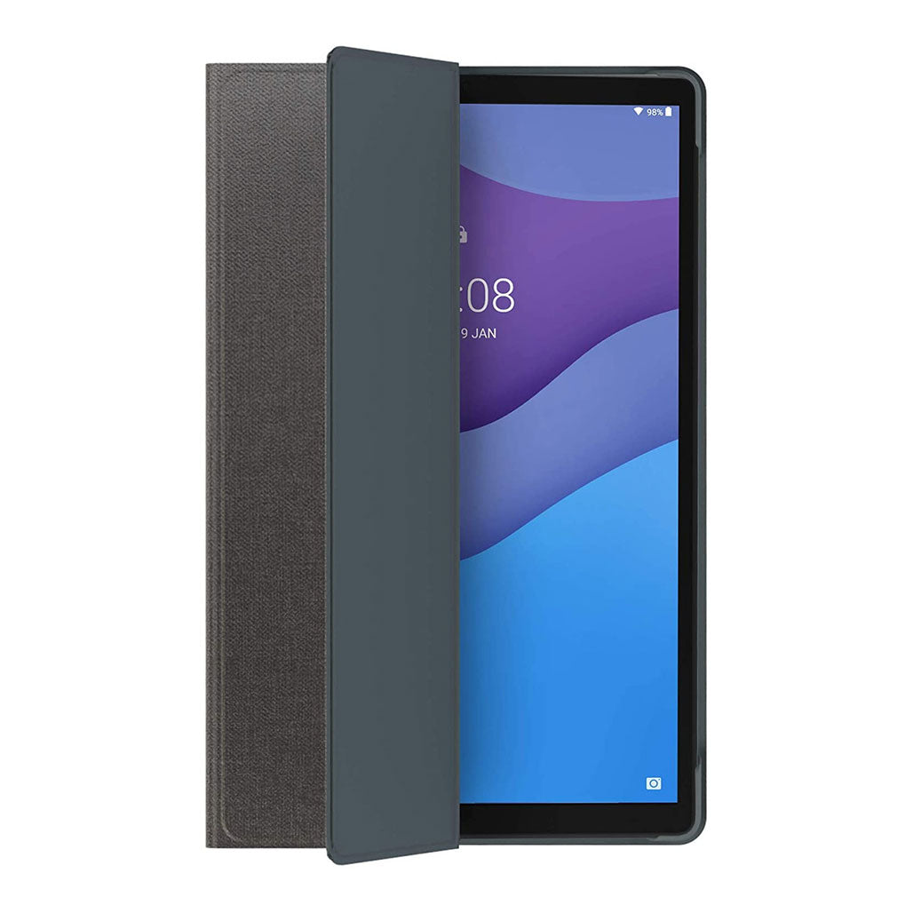 A Photo Of Lenovo Tab M10 HD Folio Case & Film | ZG38C02761 | Black, Dual Stand Positions, Anti-Scratch Protection