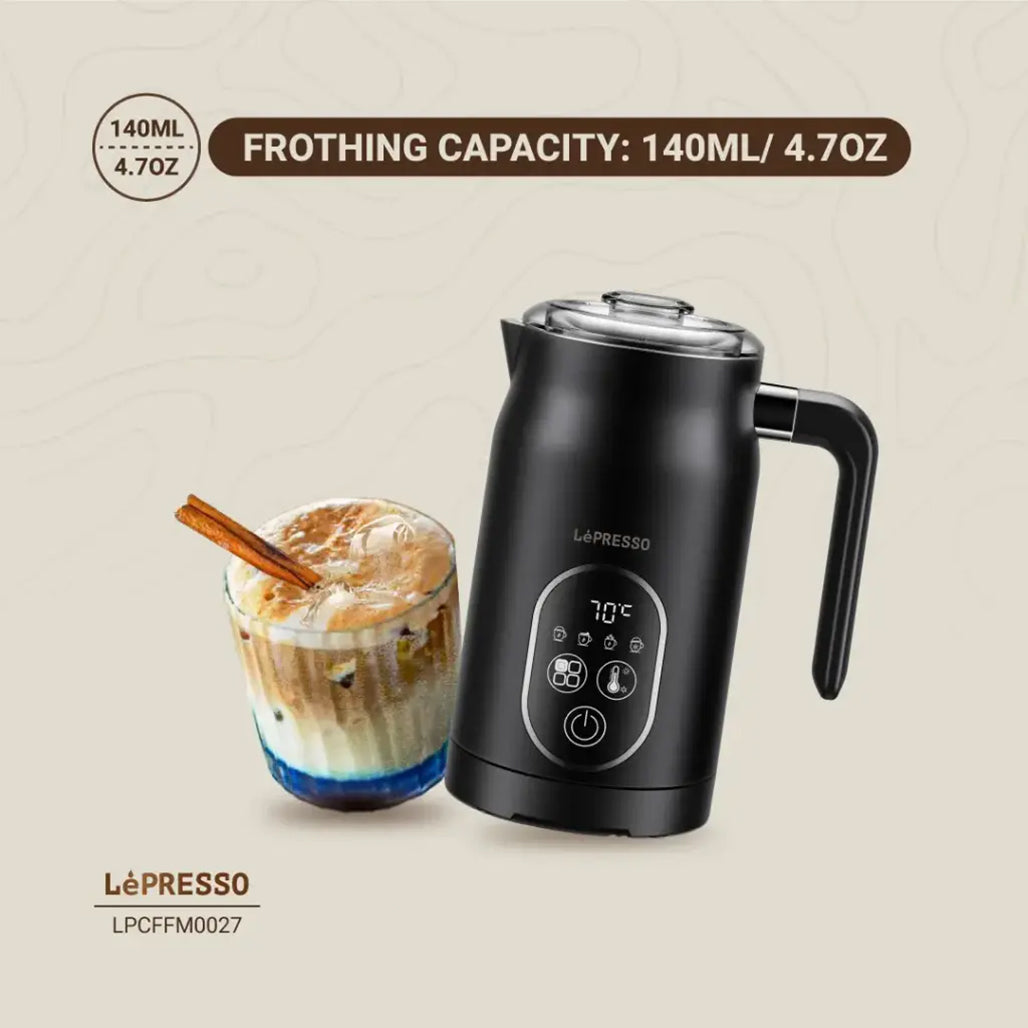 A Photo Of Lepresso Four Froth Milk Frother - Black