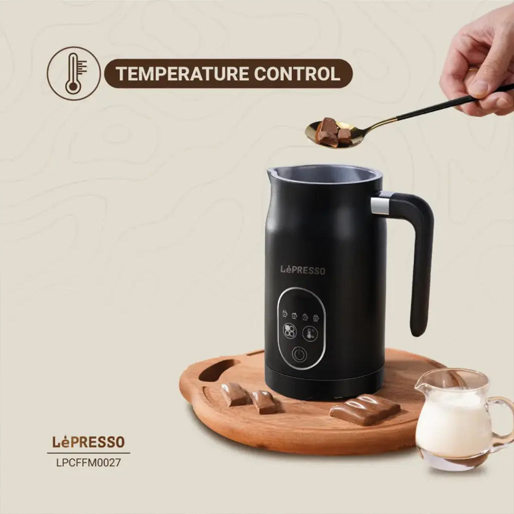 A Photo Of Lepresso Four Froth Milk Frother - Black