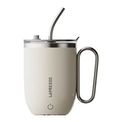 A Photo Of Lepresso Sip Spin Magnetic Auto Stirring Mug with Touch Button