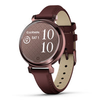 Garmin Lily 2 Classic - Dark Bronze with Mulberry Leather Band - 010-02839-03