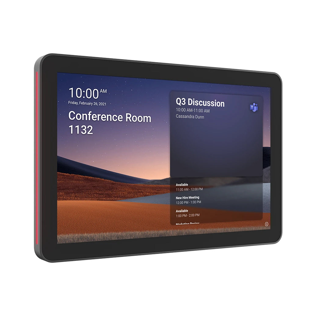 A Photo Of Logitech Tap Scheduler – 10.1” Meeting Room Scheduling Panel